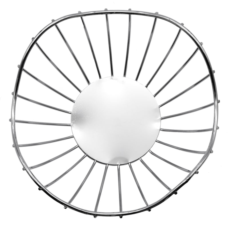 REGENT CHROME ROUND WIRE FREE-FORM BREAD BASKET SMALL, (190X190X85MM)