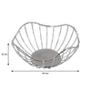 REGENT CHROME ROUND WIRE FREE-FORM BREAD/FRUIT BASKET SMALL, 190X190MM