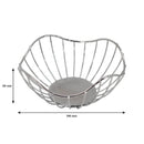 REGENT CHROME ROUND WIRE FREE-FORM BREAD BASKET SMALL, (190X190X85MM)