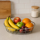 REGENT CHROME OVAL WIRE SERVING BASKET, 230X150MM