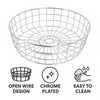 REGENT CHROME ROUND WIRE BREAD BASKET LARGE, 254MM DIA