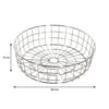 REGENT CHROME ROUND WIRE BREAD BASKET LARGE, 254MM DIA