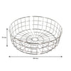 REGENT CHROME ROUND WIRE BREAD BASKET LARGE (254MM DIAX75MM)