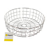 REGENT CHROME ROUND WIRE BREAD BASKET LARGE, 254MM DIA