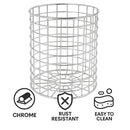 REGENT CHROME ROUND WIRE UTENSIL HOLDER,