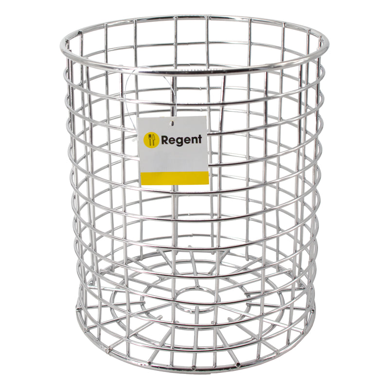 REGENT CHROME ROUND WIRE UTENSIL HOLDER,
