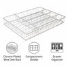 REGENT CHROME RECT. WIRE CUTLERY TRAY, 360X264MM