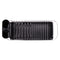 REGENT CHROME COMPACT DISH RACK WITH BLACK PLASTIC CUTLERY HOLDER AND TRAY, (475X175X135MM)