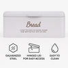 REGENT BREAD TIN WHITE WITH GOLD PRINT, 335X190MM