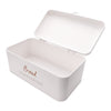 REGENT BREAD TIN WHITE WITH GOLD PRINT, 335X190MM