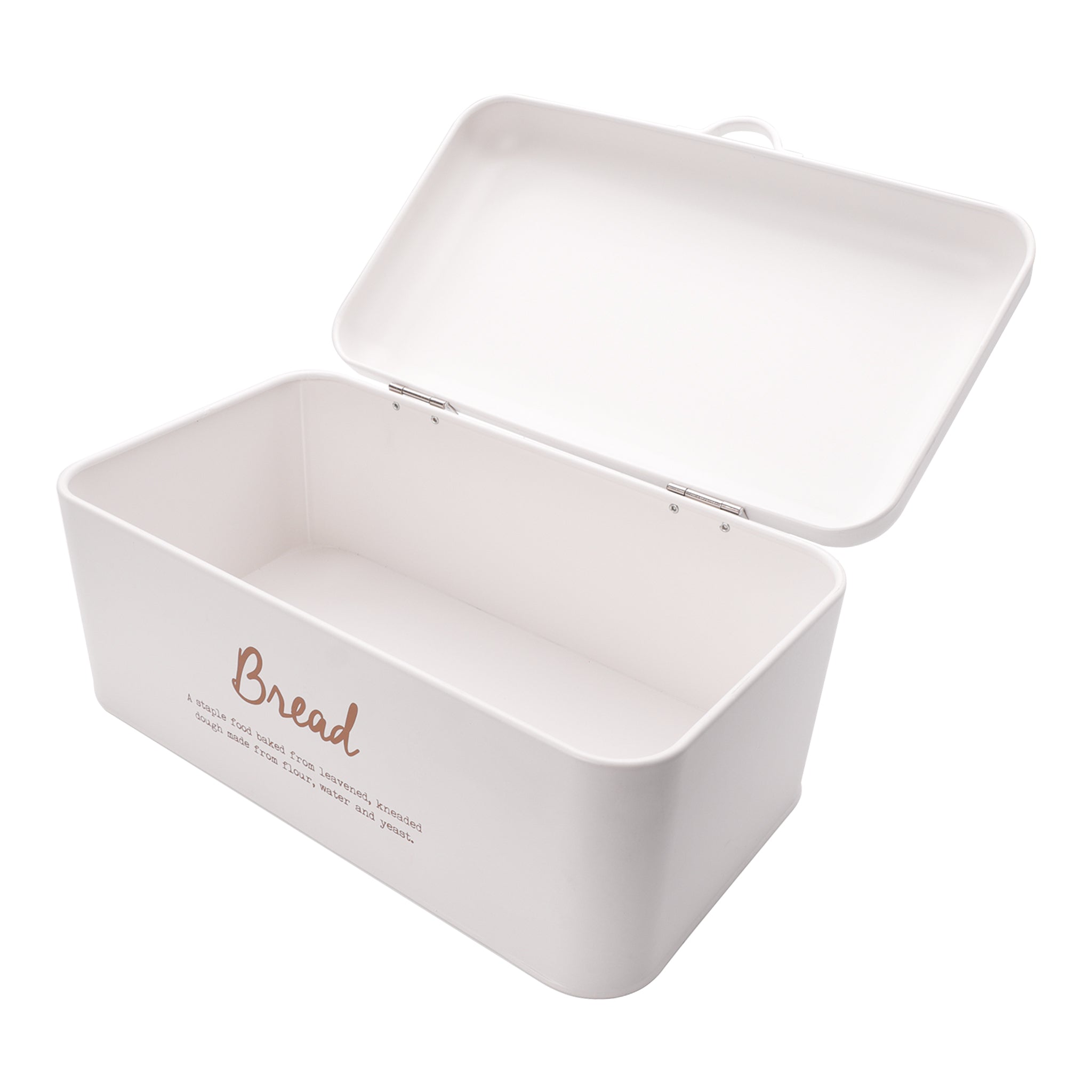REGENT BREAD TIN WHITE WITH GOLD PRINT, 335X190MM