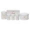 REGENT KITCHEN CAKE TIN WHITE WITH GOLD PRINTING, (250MM DIAX140MM)