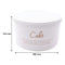 REGENT KITCHEN CAKE TIN WHITE WITH GOLD PRINTING, (250MM DIAX140MM)
