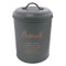 REGENT KITCHEN BISCUIT CANISTER GREEN WITH GOLD PRINTING, (135MM DIAX175MM)