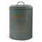REGENT KITCHEN BISCUIT CANISTER GREEN WITH GOLD PRINTING, (135MM DIAX175MM)