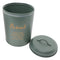 REGENT KITCHEN BISCUIT CANISTER GREEN WITH GOLD PRINTING, (135MM DIAX175MM)