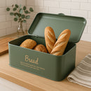 REGENT BREAD TIN GREEN WITH GOLD PRINT, 340X190MM