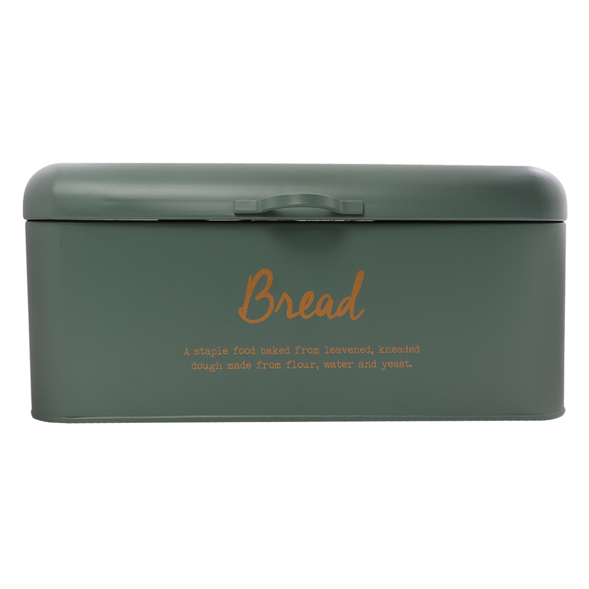 REGENT BREAD TIN GREEN WITH GOLD PRINT, 340X190MM