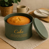 REGENT CAKE TIN GREEN WITH GOLD PRINTING, 250MM DIA
