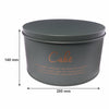 REGENT KITCHEN CAKE TIN GREEN WITH GOLD PRINTING, (250MM DIAX140MM)