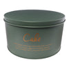 REGENT KITCHEN CAKE TIN GREEN WITH GOLD PRINTING, (250MM DIAX140MM)