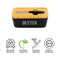 REGENT CERAMIC BUTTTER DISH BLACK WITH BAMBOO LID AND SS KNIFE, 175X103MM