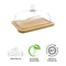 REGENT BUTTER DISH WITH GLASS LID AND BAMBOO BASE, 180X120MM