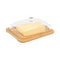 REGENT BUTTER DISH WITH GLASS LID AND BAMBOO BASE, 180X120MM