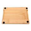 REGENT GLASSS BUTTER DISH WITH BAMBOO BASE, 180X120MM