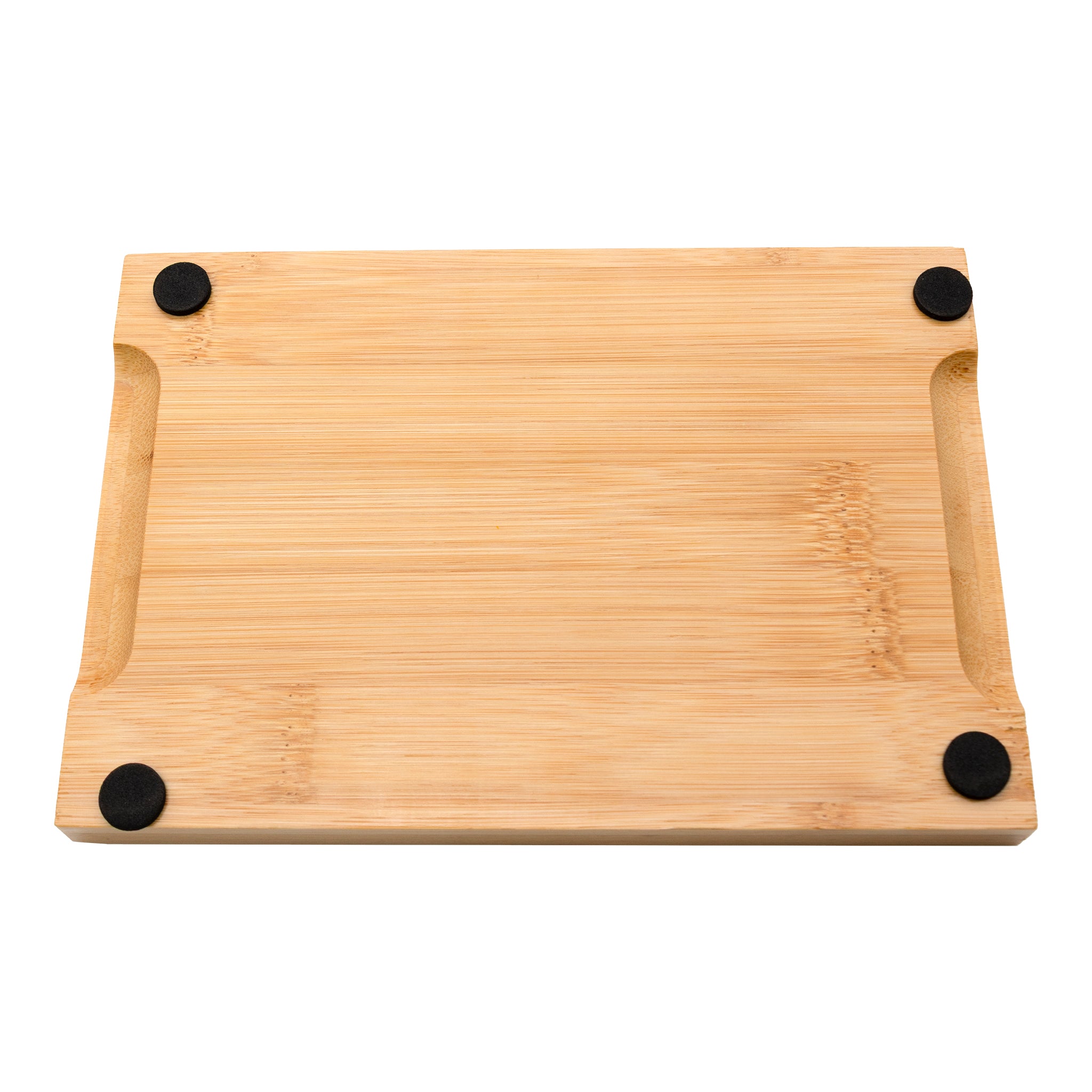 REGENT GLASSS BUTTER DISH WITH BAMBOO BASE, 180X120MM