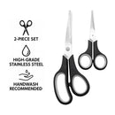 REGENT KITCHEN SCISSORS BLACK AND GREY 2PK SET, 210MM l 138MM