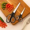 REGENT KITCHEN SCISSORS BLACK AND GREY 2PK SET, 210MM l 138MM