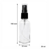 REGENT GLASS MIST SPRAY BOTTLES WITH BLACK LIDS 4 PACK, 35ML