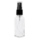 REGENT GLASS MIST SPRAY BOTTLES WITH BLACK LIDS 4 PACK, 35ML