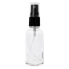 REGENT GLASS MIST SPRAY BOTTLES WITH BLACK LIDS 4 PACK, 35ML