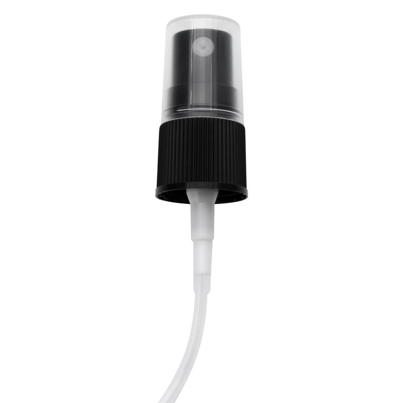 REGENT GLASS MIST SPRAY BOTTLES WITH BLACK LIDS 4 PACK, 35ML