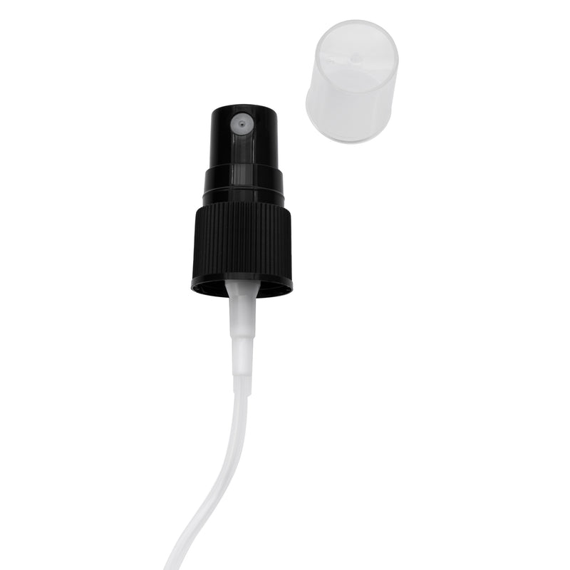 REGENT GLASS MIST SPRAY BOTTLES WITH BLACK LIDS 4 PACK, 35ML