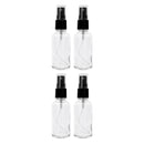 REGENT GLASS MIST SPRAY BOTTLES WITH BLACK LIDS 4 PACK, 35ML