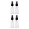 REGENT GLASS MIST SPRAY BOTTLES WITH BLACK LIDS 4 PACK, 35ML (105X33MM DIA)