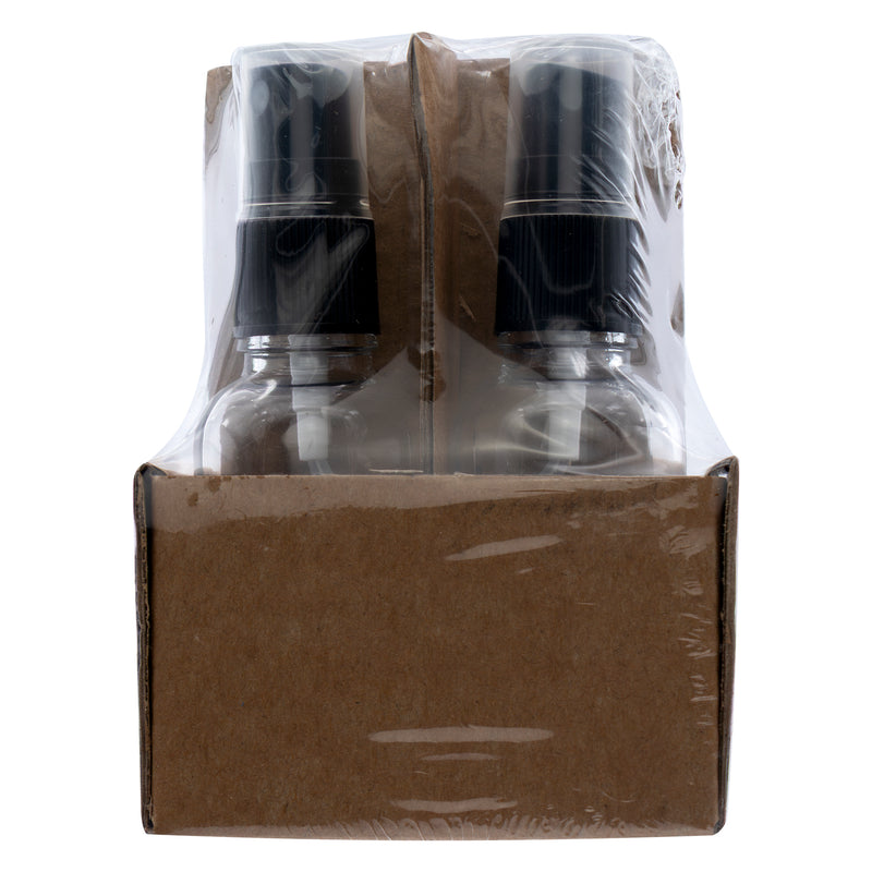 REGENT GLASS MIST SPRAY BOTTLES WITH BLACK LIDS 4 PACK, 35ML