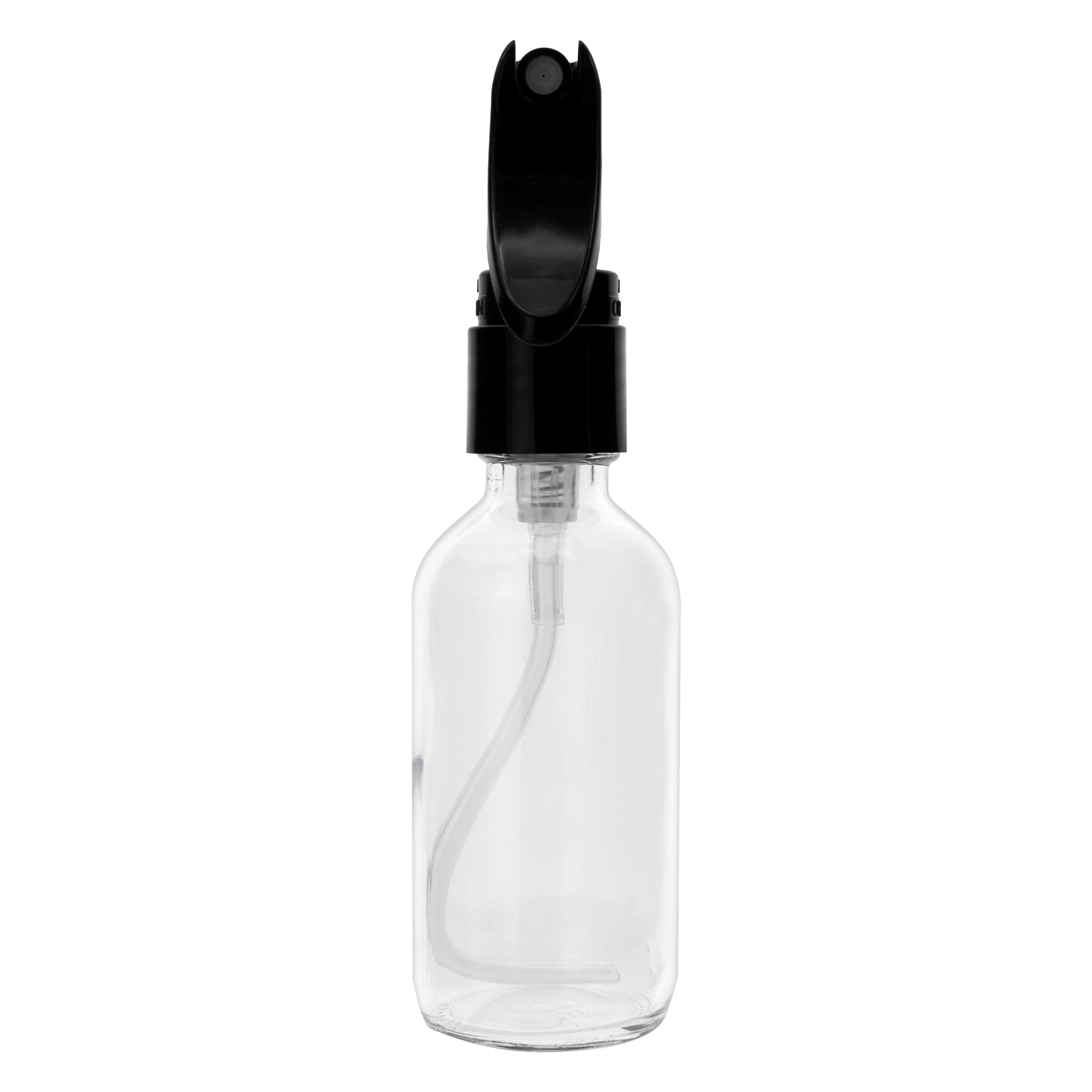 REGENT GLASS SPRAY BOTTLES WITH BLACK LIDS 4PK, 60ML
