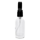 REGENT GLASS SPRAY BOTTLES WITH BLACK LIDS 4 PACK, 60ML