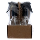 REGENT GLASS SPRAY BOTTLES WITH BLACK LIDS 4 PACK, 60ML