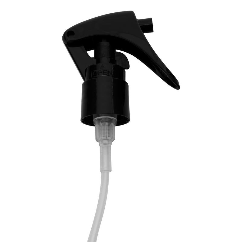 REGENT GLASS SPRAY BOTTLES WITH BLACK LIDS 4 PACK, 60ML
