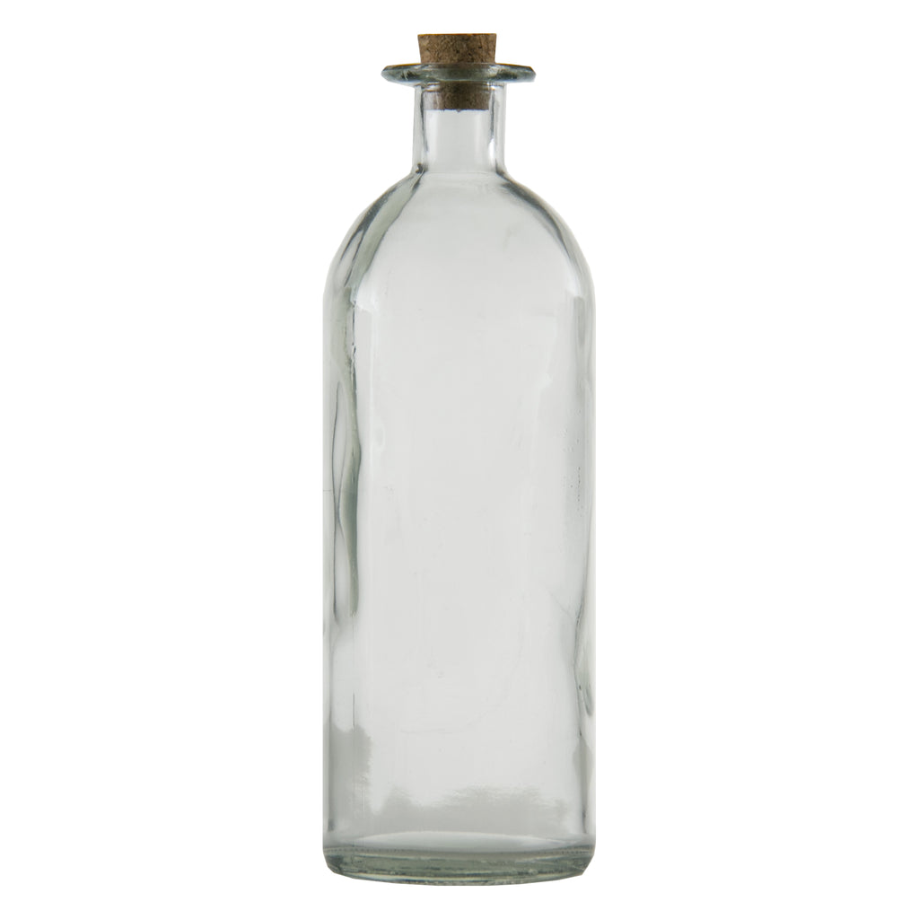 REGENT GLASS BOTTLE WITH CORK LID, 500ML
