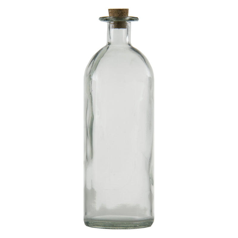 REGENT GLASS BOTTLE WITH CORK LID, 500ML (70MM DIAX210MM)