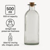 REGENT GLASS BOTTLE WITH CORK LID, 500ML