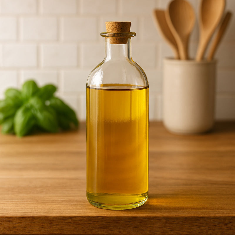 REGENT GLASS BOTTLE WITH CORK LID, 500ML