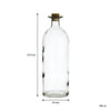 REGENT GLASS BOTTLE WITH CORK LID, 500ML