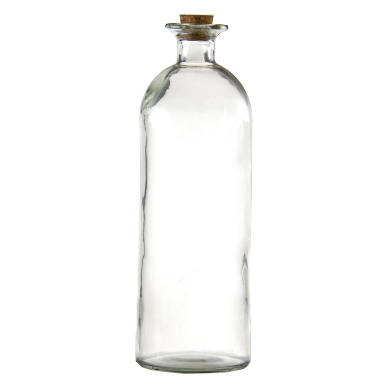 REGENT GLASS BOTTLE WITH CORK LID, 300ML (55MM DIAX170MM)